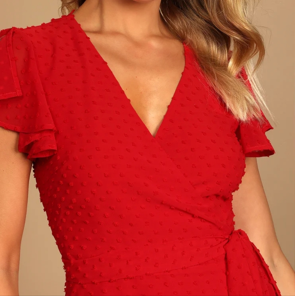 Lulu's Red Mini Dress - Picture 3 of 11